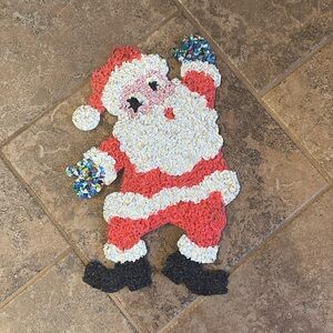 Vintage  popcorn Santa